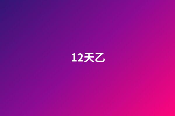 12.天乙