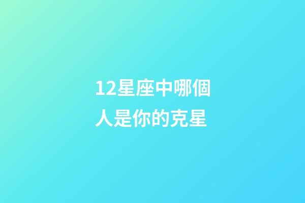 12星座中哪個人是你的克星-第1張-星座運勢-玄機派