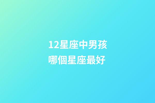 12星座中男孩哪個星座最好-第1張-星座運勢-玄機派
