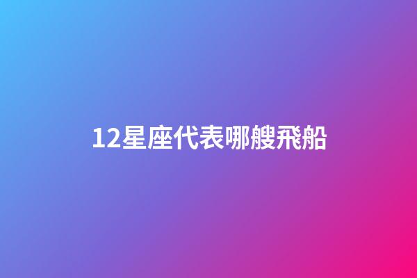 12星座代表哪艘飛船