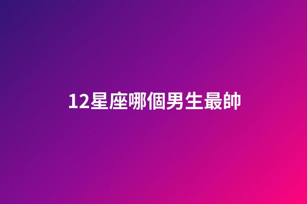 12星座哪個男生最帥-第1張-星座運勢-玄機派