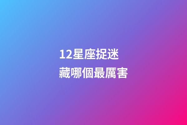 12星座捉迷藏哪個最厲害-第1張-星座運勢-玄機派
