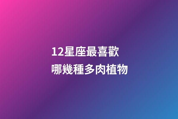 12星座最喜歡哪幾種多肉植物-第1張-星座運勢-玄機派