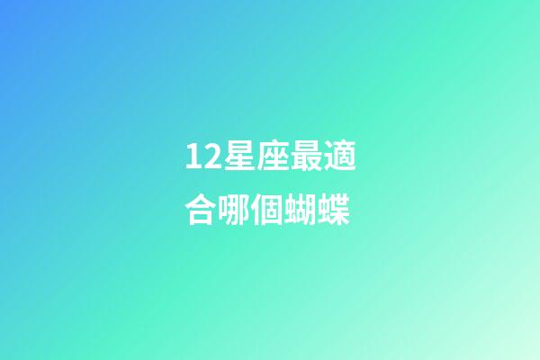 12星座最適合哪個蝴蝶-第1張-星座運勢-玄機派