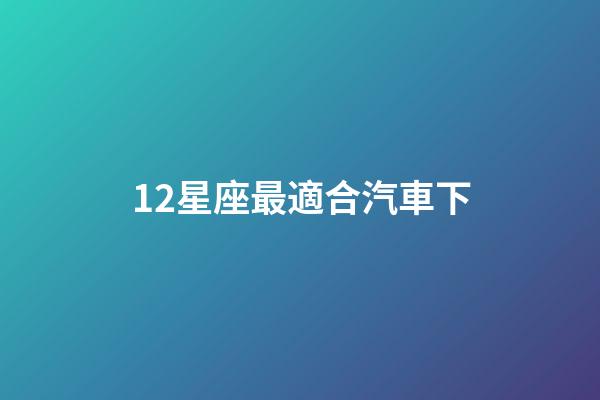 12星座最適合汽車下-第1張-星座運(yùn)勢(shì)-玄機(jī)派