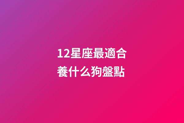 12星座最適合養什么狗盤點-第1張-星座運勢-玄機派