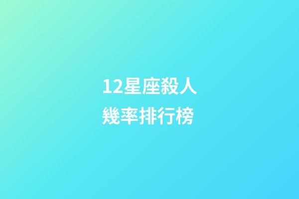 12星座殺人幾率排行榜-第1張-星座運(yùn)勢(shì)-玄機(jī)派
