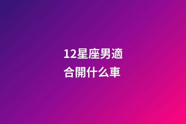 12星座男適合開什么車-第1張-星座運勢-玄機派