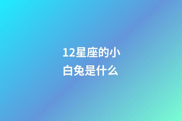 12星座的小白兔是什么-第1張-星座運勢-玄機派