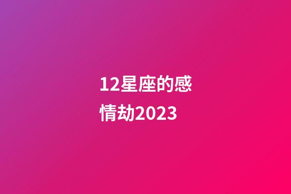 12星座的感情劫2023-第1張-星座運勢-玄機派