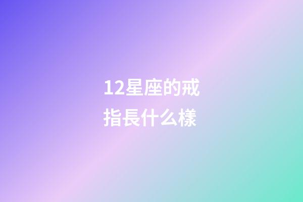 12星座的戒指長什么樣-第1張-星座運勢-玄機派