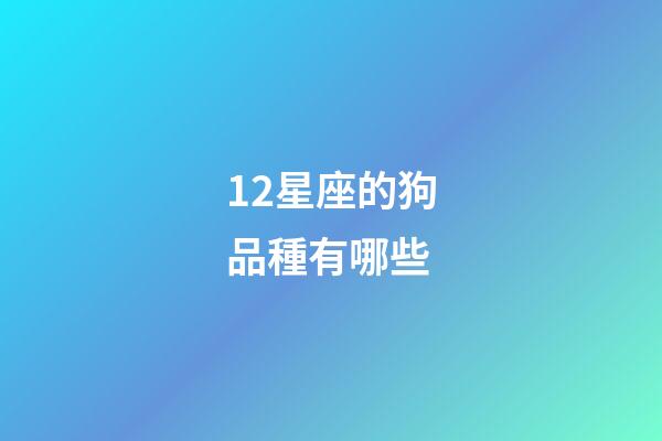 12星座的狗品種有哪些-第1張-星座運勢-玄機派