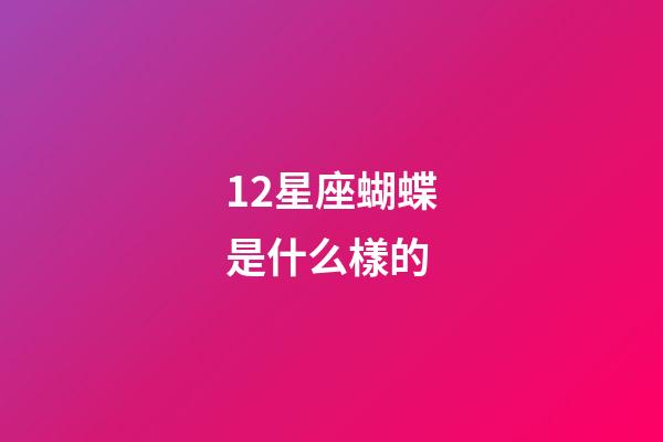 12星座蝴蝶是什么樣的-第1張-星座運勢-玄機派