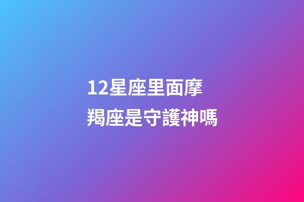 12星座里面摩羯座是守護神嗎-第1張-星座運勢-玄機派
