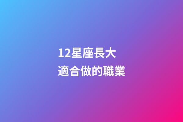 12星座長大適合做的職業-第1張-星座運勢-玄機派