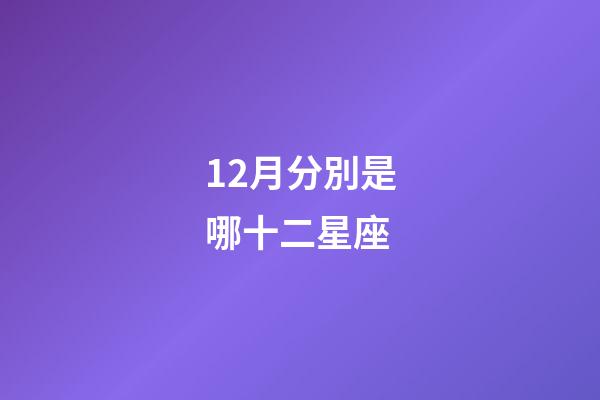 12月分別是哪十二星座-第1張-星座運(yùn)勢-玄機(jī)派