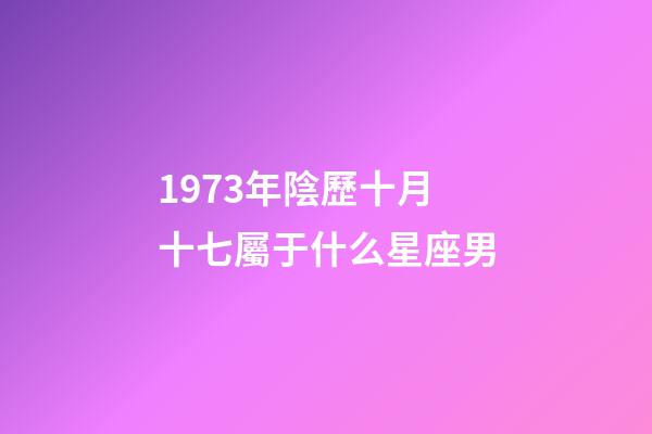 1973年陰歷十月十七屬于什么星座男-第1張-星座運勢-玄機派