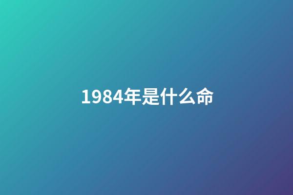 1984年是什么命（1984年是金命還是水命）-第1張-星座運勢-玄機派