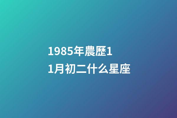 1985年農歷11月初二什么星座-第1張-星座運勢-玄機派