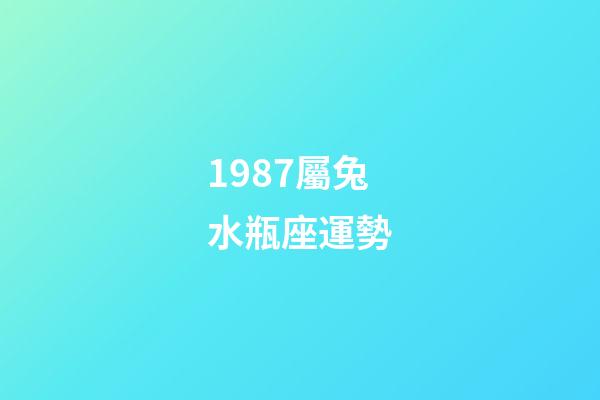 1987屬兔水瓶座運勢-第1張-星座運勢-玄機派