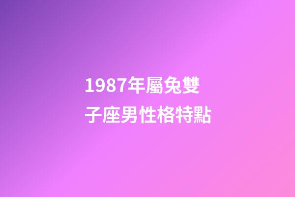 1987年屬兔雙子座男性格特點-第1張-星座運勢-玄機派