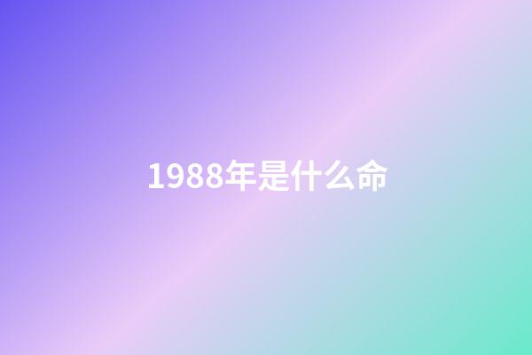 1988年是什么命（1988五行土為何是木命）-第1張-星座運(yùn)勢(shì)-玄機(jī)派