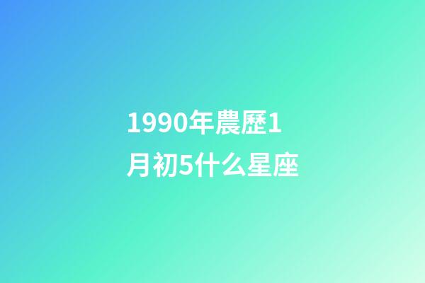 1990年農歷1月初5什么星座-第1張-星座運勢-玄機派
