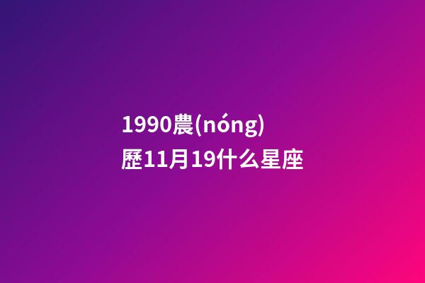 1990農(nóng)歷11月19什么星座-第1張-星座運(yùn)勢-玄機(jī)派