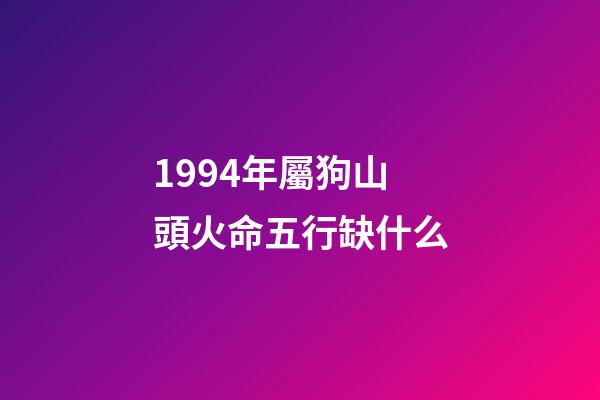1994年屬狗山頭火命五行缺什么(生肖狗：2017犯太歲，善于規避也能有所作為)-第1張-觀點-玄機派