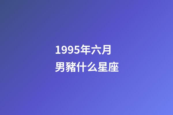 1995年六月男豬什么星座-第1張-星座運勢-玄機派