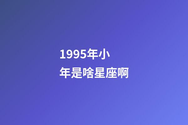 1995年小年是啥星座啊