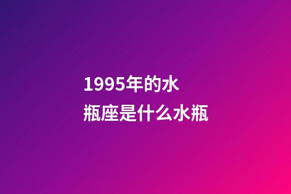 1995年的水瓶座是什么水瓶-第1張-星座運勢-玄機派