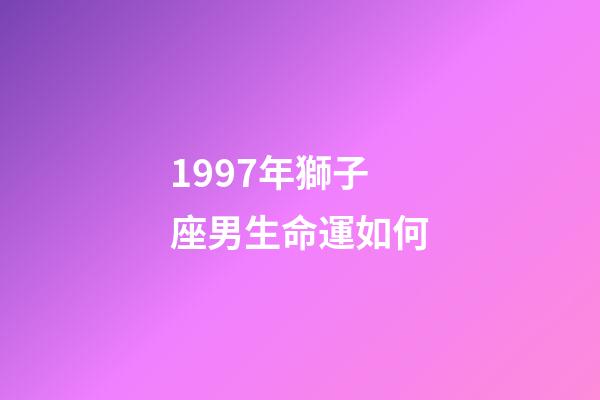 1997年獅子座男生命運如何-第1張-星座運勢-玄機派