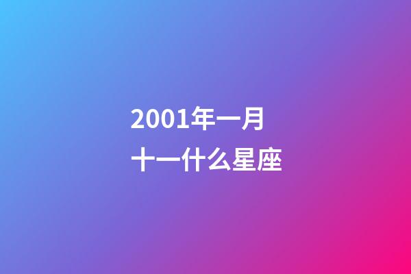 2001年一月十一什么星座-第1張-星座運勢-玄機派