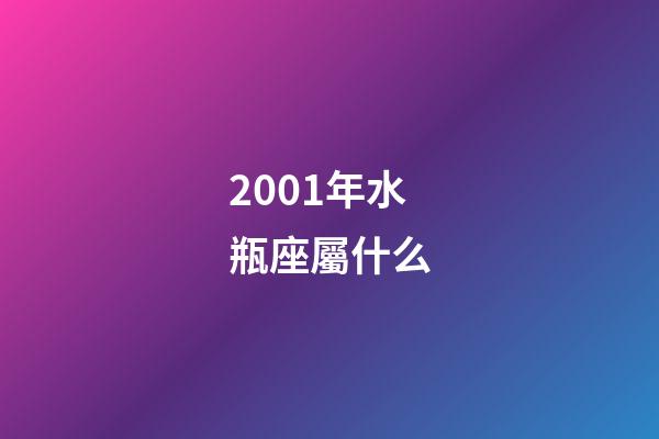 2001年水瓶座屬什么-第1張-星座運勢-玄機派