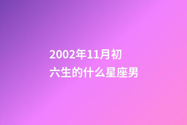 2002年11月初六生的什么星座男-第1張-星座運(yùn)勢(shì)-玄機(jī)派