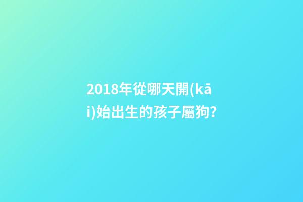 2018年從哪天開(kāi)始出生的孩子屬狗？-第1張-觀點(diǎn)-玄機(jī)派