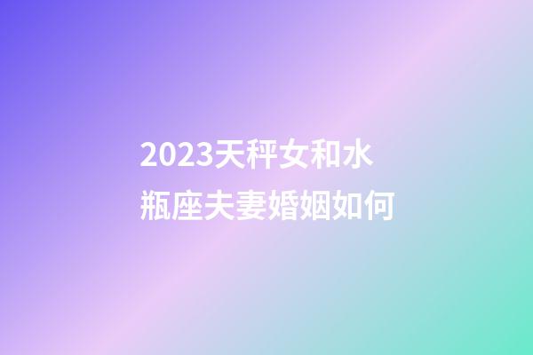 2023天秤女和水瓶座夫妻婚姻如何-第1張-星座運(yùn)勢-玄機(jī)派