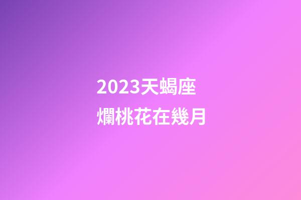 2023天蝎座爛桃花在幾月-第1張-星座運勢-玄機派