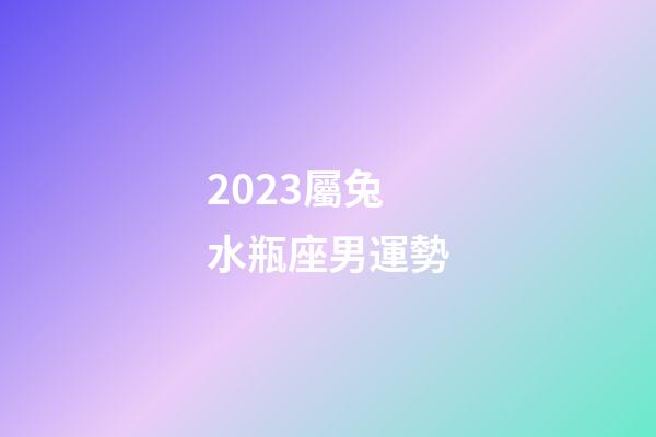 2023屬兔水瓶座男運勢-第1張-星座運勢-玄機派