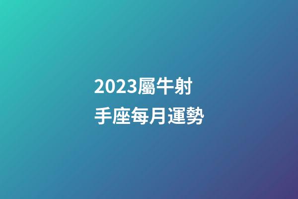 2023屬牛射手座每月運勢-第1張-星座運勢-玄機派