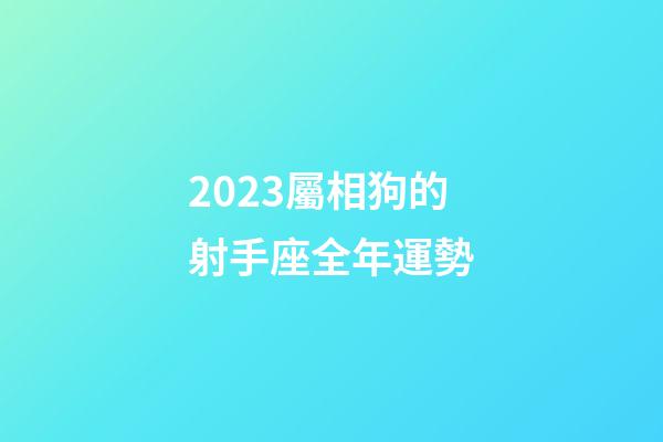 2023屬相狗的射手座全年運勢-第1張-星座運勢-玄機派