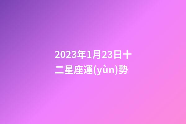 2023年1月23日十二星座運(yùn)勢-第1張-星座運(yùn)勢-玄機(jī)派
