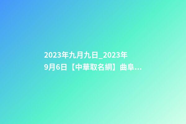 2023年九月九日_2023年9月6日【中華取名網】曲阜市XXX商貿有限公司簽約-第1張-公司起名-玄機派