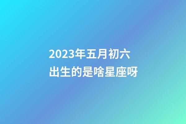 2023年五月初六出生的是啥星座呀-第1張-星座運勢-玄機派