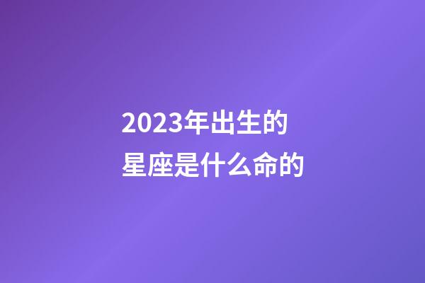 2023年出生的星座是什么命的-第1張-星座運勢-玄機派