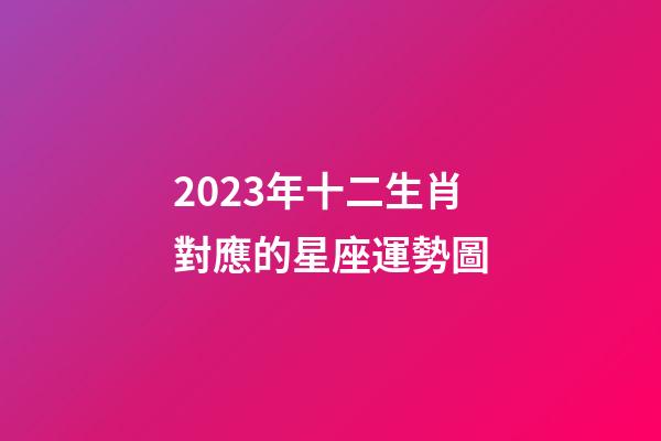 2023年十二生肖對應的星座運勢圖-第1張-星座運勢-玄機派
