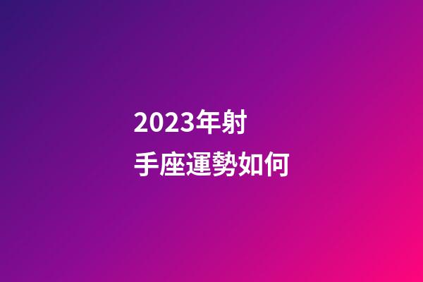 2023年射手座運勢如何-第1張-星座運勢-玄機派