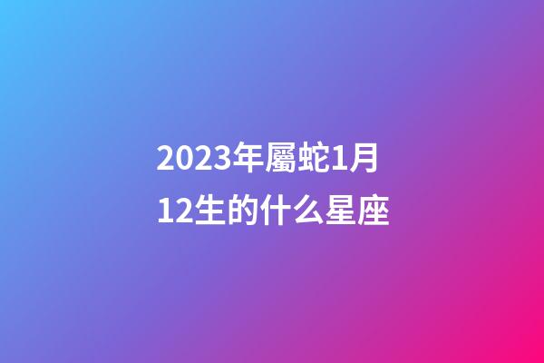 2023年屬蛇1月12生的什么星座-第1張-星座運勢-玄機派