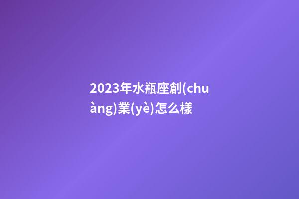 2023年水瓶座創(chuàng)業(yè)怎么樣-第1張-星座運勢-玄機派